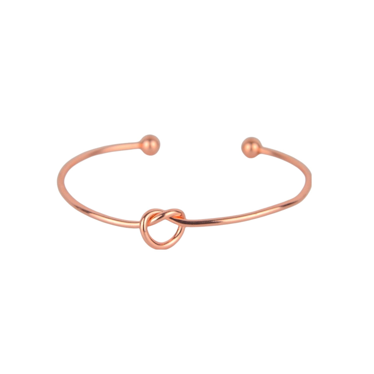 Pulsera Nudo Metalico Minimalista (Pink)