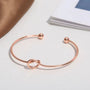 Pulsera Nudo Metalico Minimalista (Pink)
