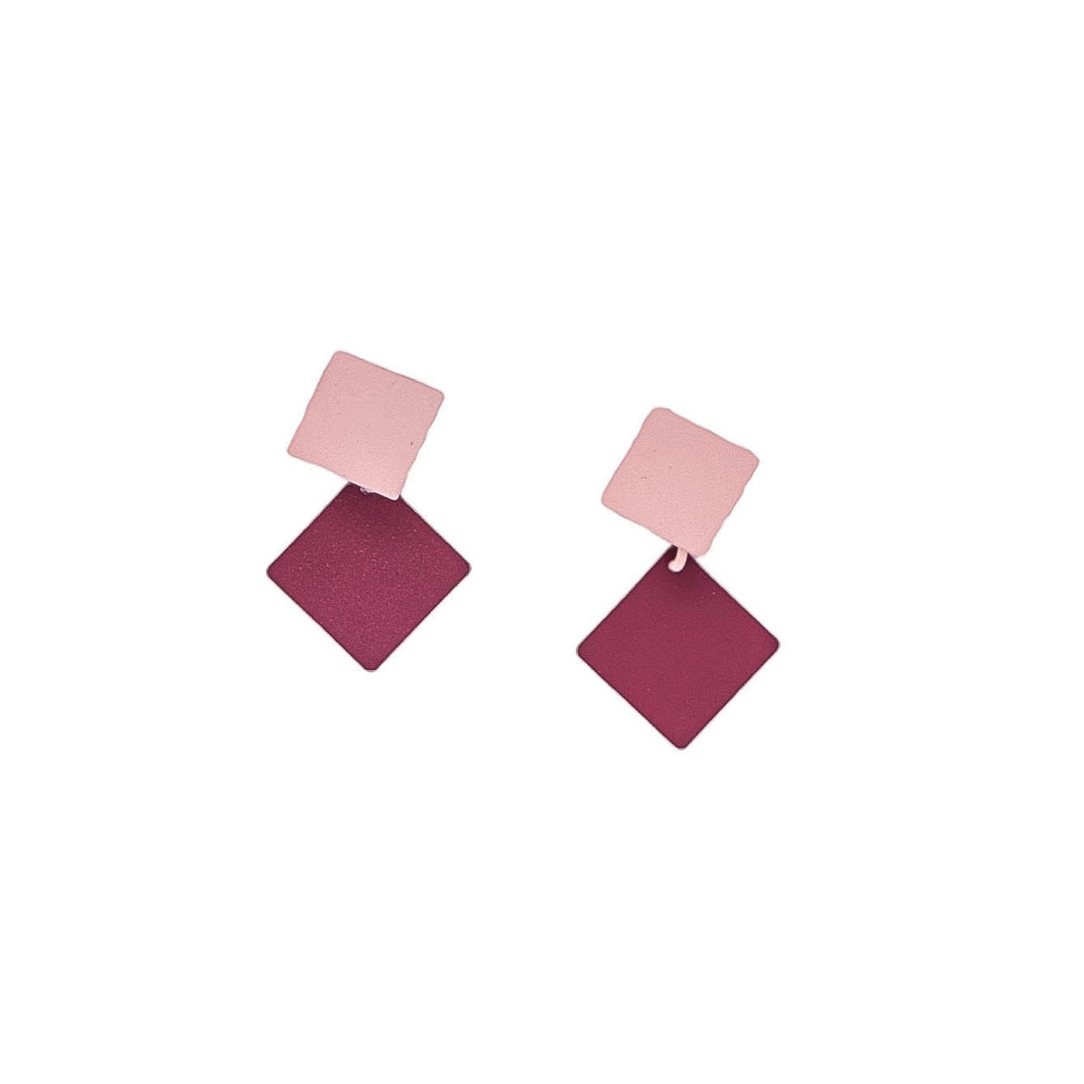 Pendientes Cuadrados Colgantes