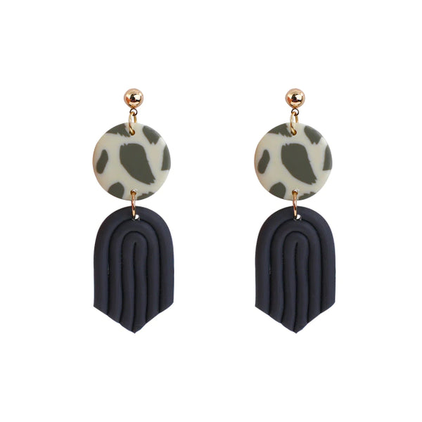 Pendientes Dorados Con Colgante Arcos