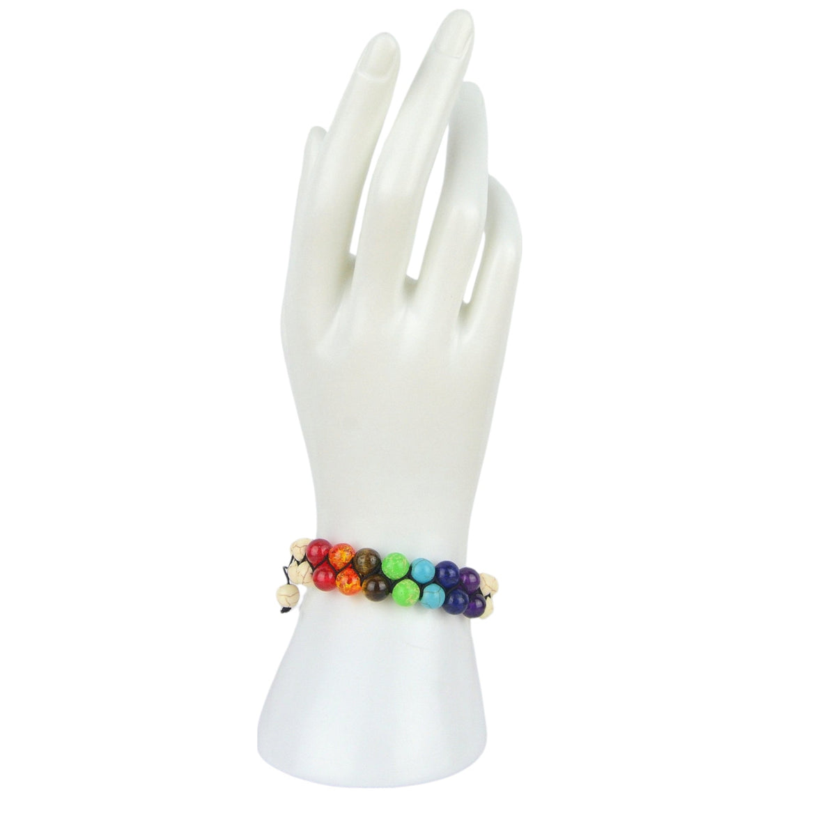 Pulsera de 7 Chakras con piedras naturales (Blanco)